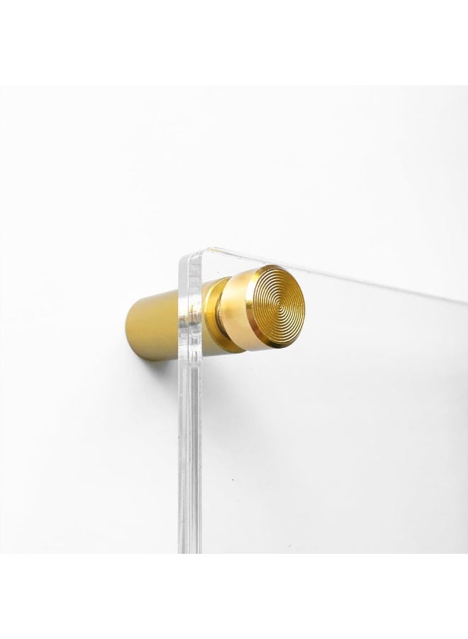 Wexel Art Hardware تركيب من الفولاذ المقاوم للصدأ الذهبي Wexel Art 1" لإطارات الأكريليك العائمة (عبوة من 4) 1 بوصة - Image 2