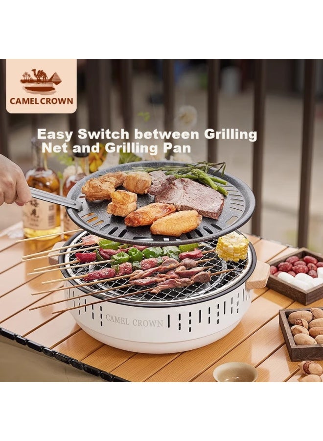 CAMEL CROWN Camelcrown Indoor Charcoal Bbq Grill Outdoor Portable Barbecue Grill 173cj18021 - Image 2