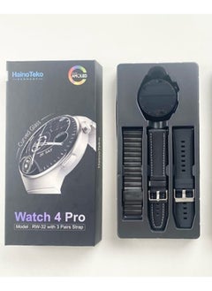 Haino Teko Haino Teko RW32 Smart Watch HD IPS Amoled Screen,Curved Glass With 3 Straps Silicone And Stainless Steel And Leather  - Image 2