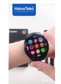 Haino Teko Haino Teko RW32 Smart Watch HD IPS Amoled Screen,Curved Glass With 3 Straps Silicone And Stainless Steel And Leather  - Image 3