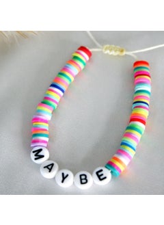 Slons Aksesuar Slons Accessory Fimo Bracelet Maybe Written  - Image 1