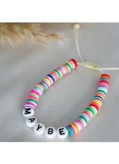 Slons Aksesuar Slons Accessory Fimo Bracelet Maybe Written  - Image 2