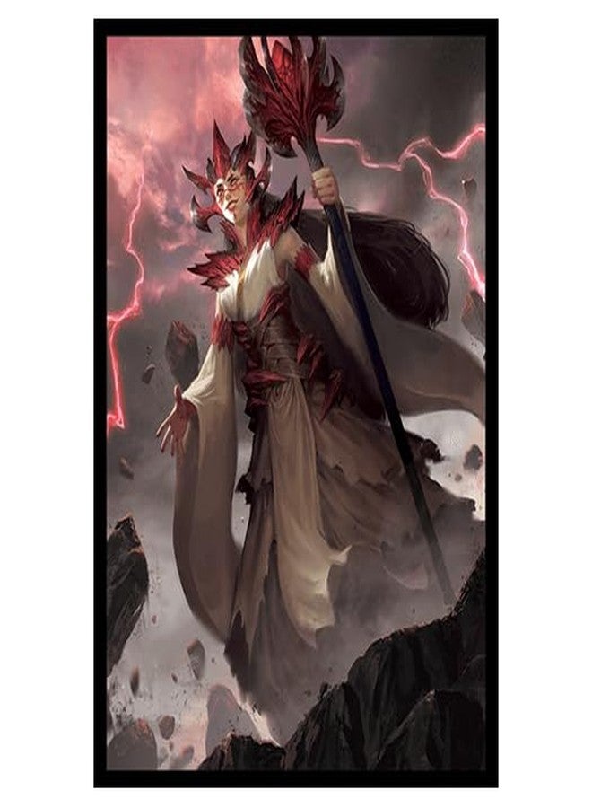 Fantasy North - Oromaiya - Priestess of The Wurm - 100 Smooth Matte TCG Trading Card Sleeves - Fits Magic MTG Commander Pokemon and Other Card Games - Playing Card Sleeves - Image 1