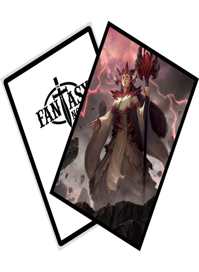 Fantasy North - Oromaiya - Priestess of The Wurm - 100 Smooth Matte TCG Trading Card Sleeves - Fits Magic MTG Commander Pokemon and Other Card Games - Playing Card Sleeves - Image 4