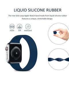 Y&D Sport Band 3 Pack Compatible for iWatch 42mm 44mm Loop, All-in-one Silicone Bands Replacement Strap SE, Series 6 5 4 2 1 Edition M  - Image 4
