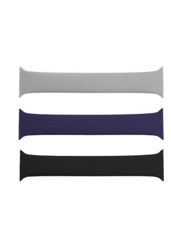 Y&D Sport Band 3 Pack Compatible for iWatch 42mm 44mm Loop, All-in-one Silicone Bands Replacement Strap SE, Series 6 5 4 2 1 Edition M  - Image 2