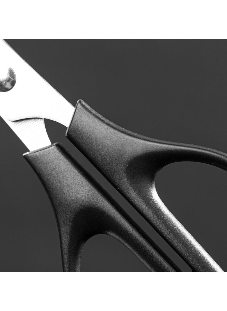 Deli Deli EM600 Scissors 170mm Black or Red Color – ideal for office and home cutting, 1 piece.  - Image 5