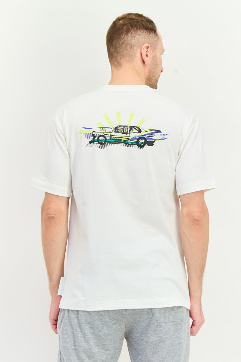 PUMA تي شيرت رياضي للرجال من بومة x بي إم دبليو موتورسبورت، مناسب للأنشطة الخارجية، أبيض - Image 3