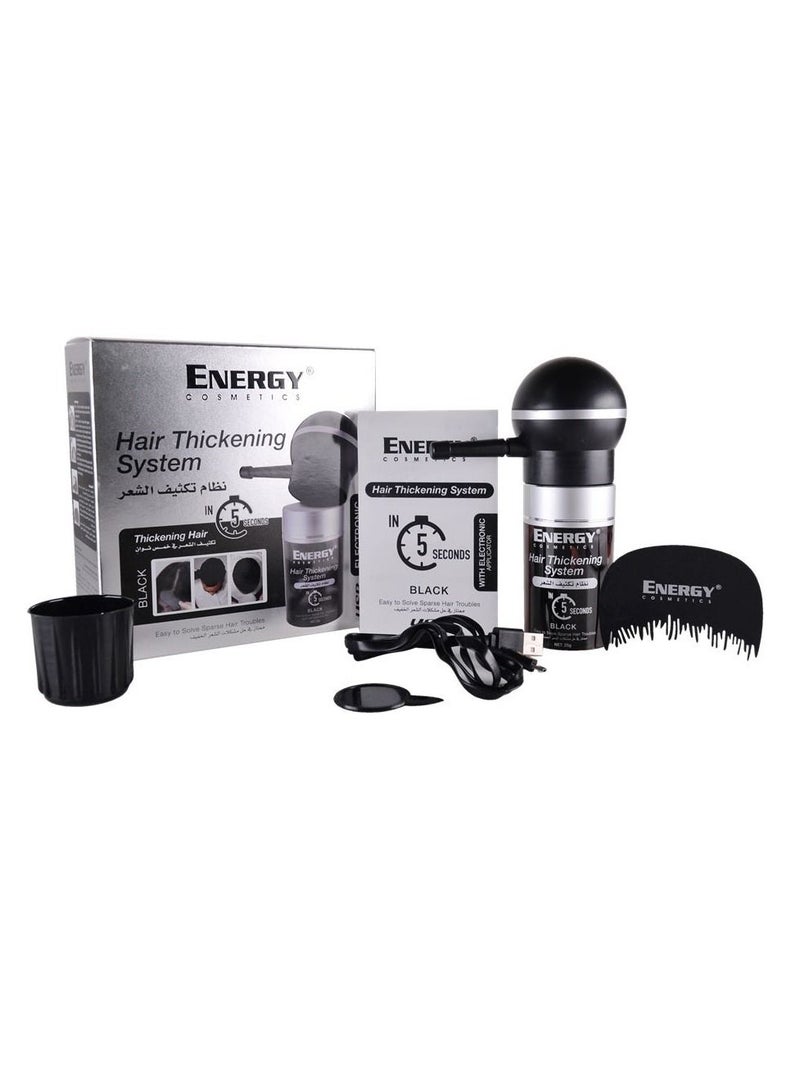 Energy Hair Thickening System With Electronic Applicator Black - Image 2