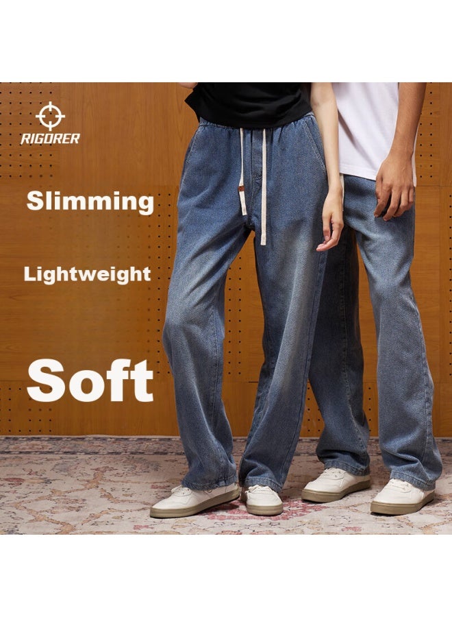 Rigorer Men's Jeans: Lightweight, Soft, Versatile, Retro Straight-leg Casual Pants - Image 5