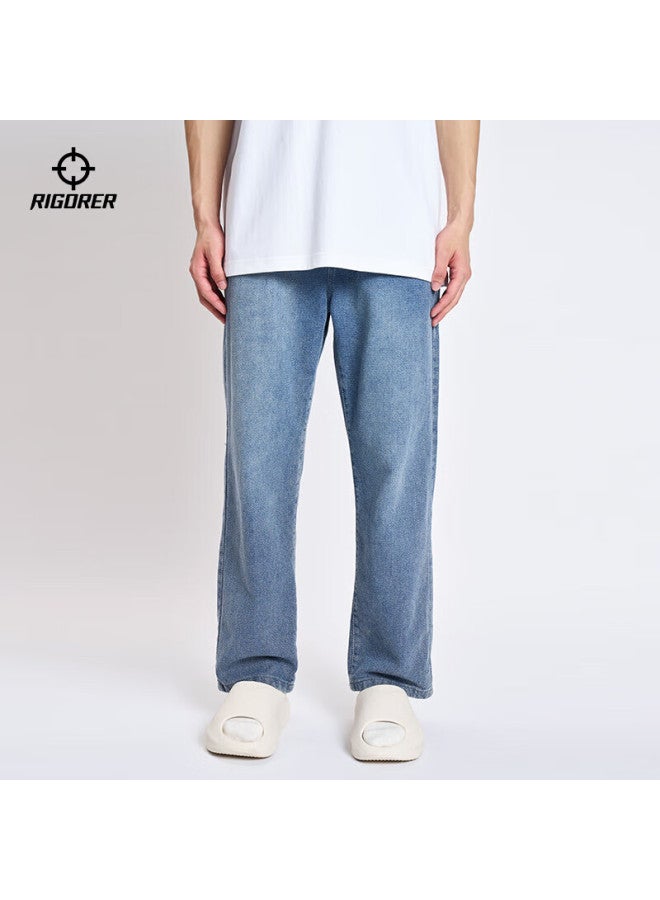 Rigorer Men's Jeans: Lightweight, Soft, Versatile, Retro Straight-leg Casual Pants - Image 3