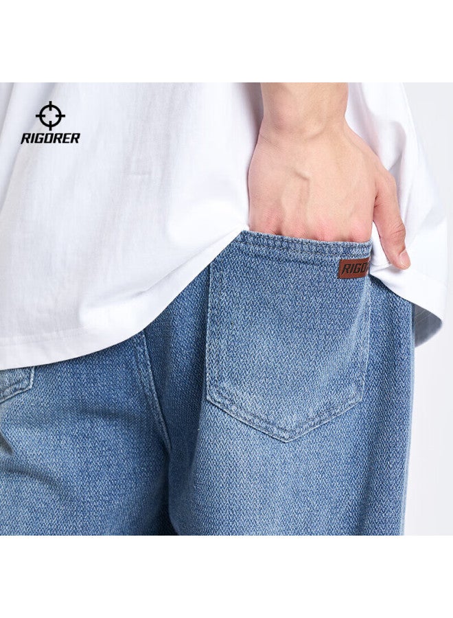 Rigorer Men's Jeans: Lightweight, Soft, Versatile, Retro Straight-leg Casual Pants - Image 4