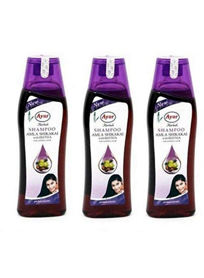 Ayur Herbal Amla & Shikakai Shampoo Pack Of 3 (100 Ml) Each - Image 1