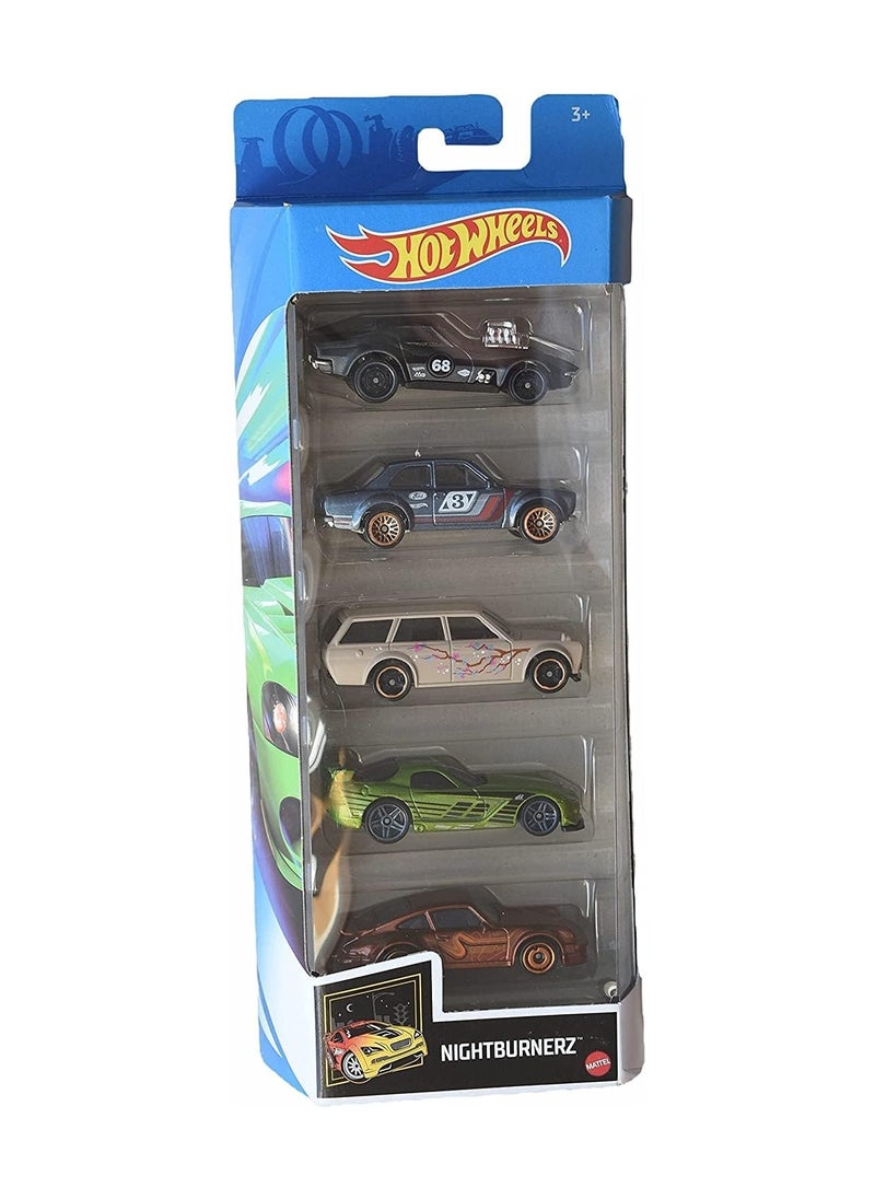 Hot Wheels - Hot Wheels Basic Car Pack of 5 Assorted 1 Piece - Image 1