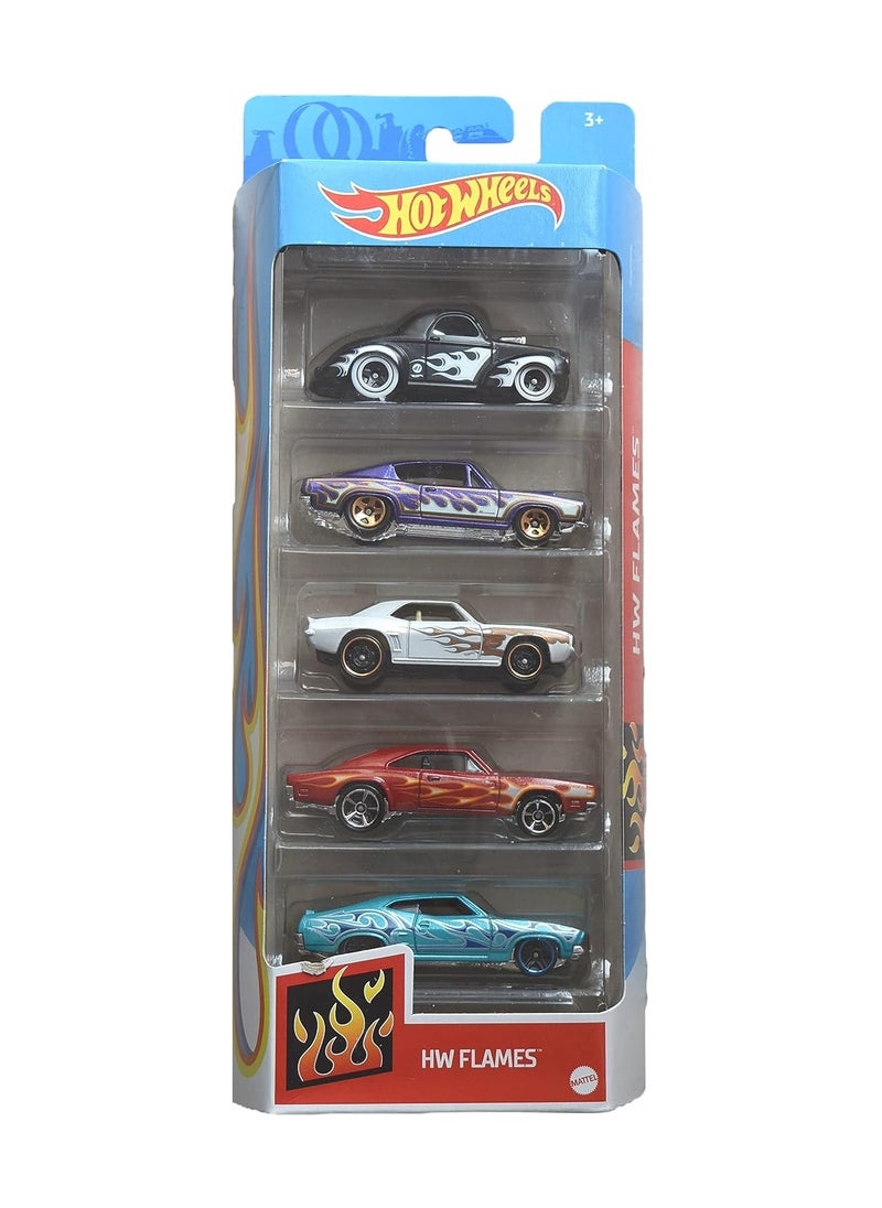 Hot Wheels - Hot Wheels Basic Car Pack of 5 Assorted 1 Piece - Image 1