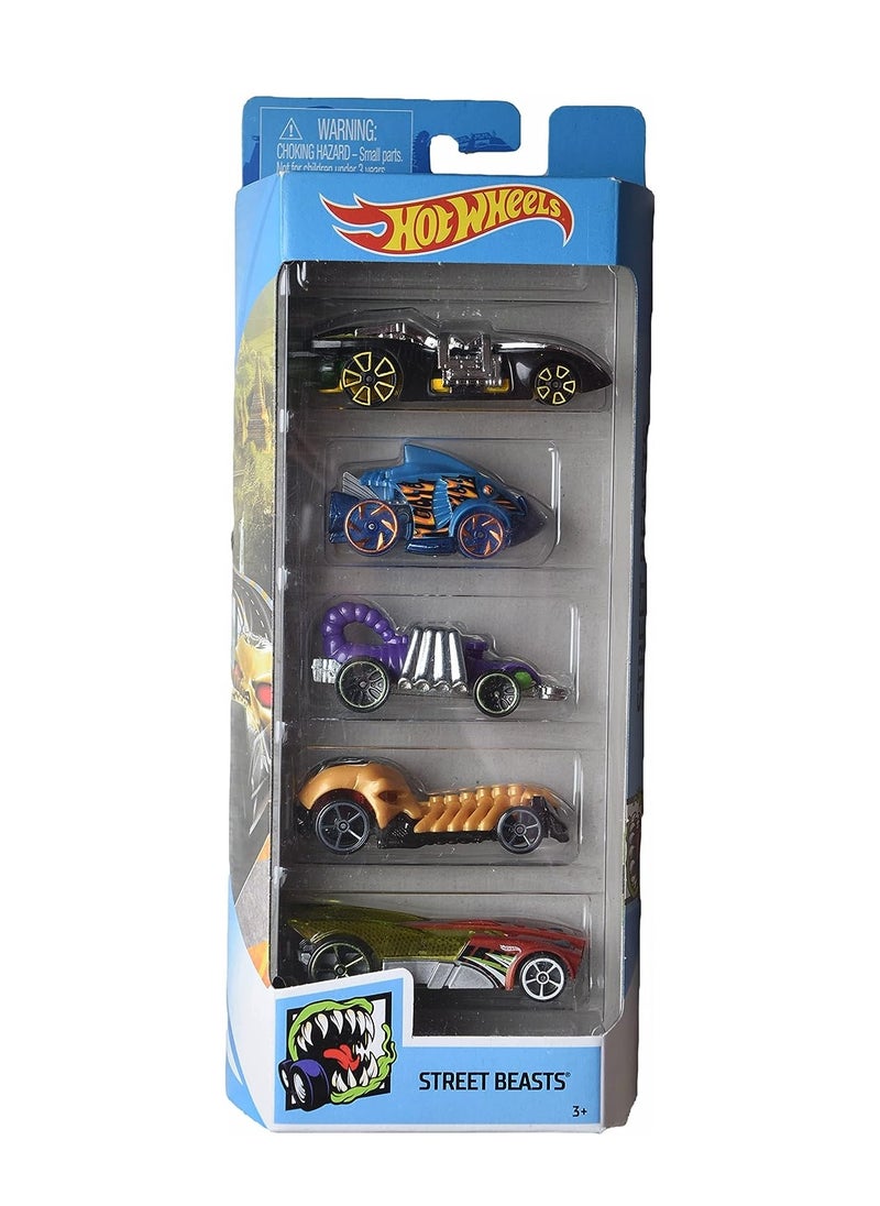 Hot Wheels - Hot Wheels Basic Car Pack of 5 Assorted 1 Piece - Image 1