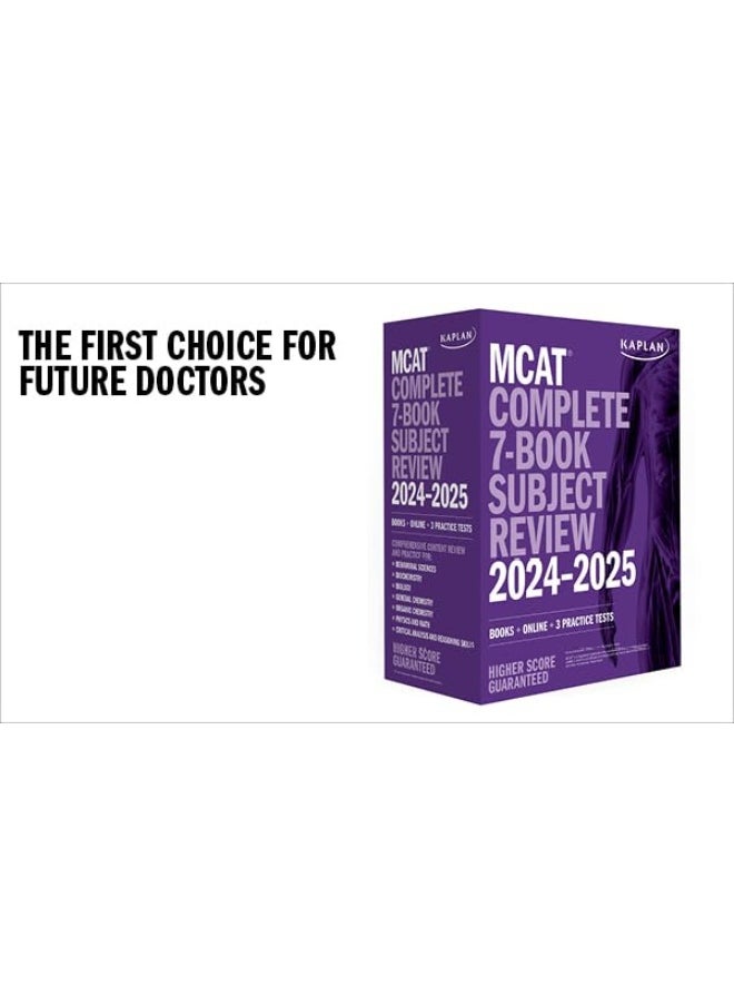 KAPLAN MCAT Complete 7-Book Subject Review 2024-2025: Books + Online + 3 Practice Tests - pzsku/Z5B25977F06C4158A8AB0Z/45/_/1739453005/3160f163-fcb4-4211-9e0c-1b0e14638483