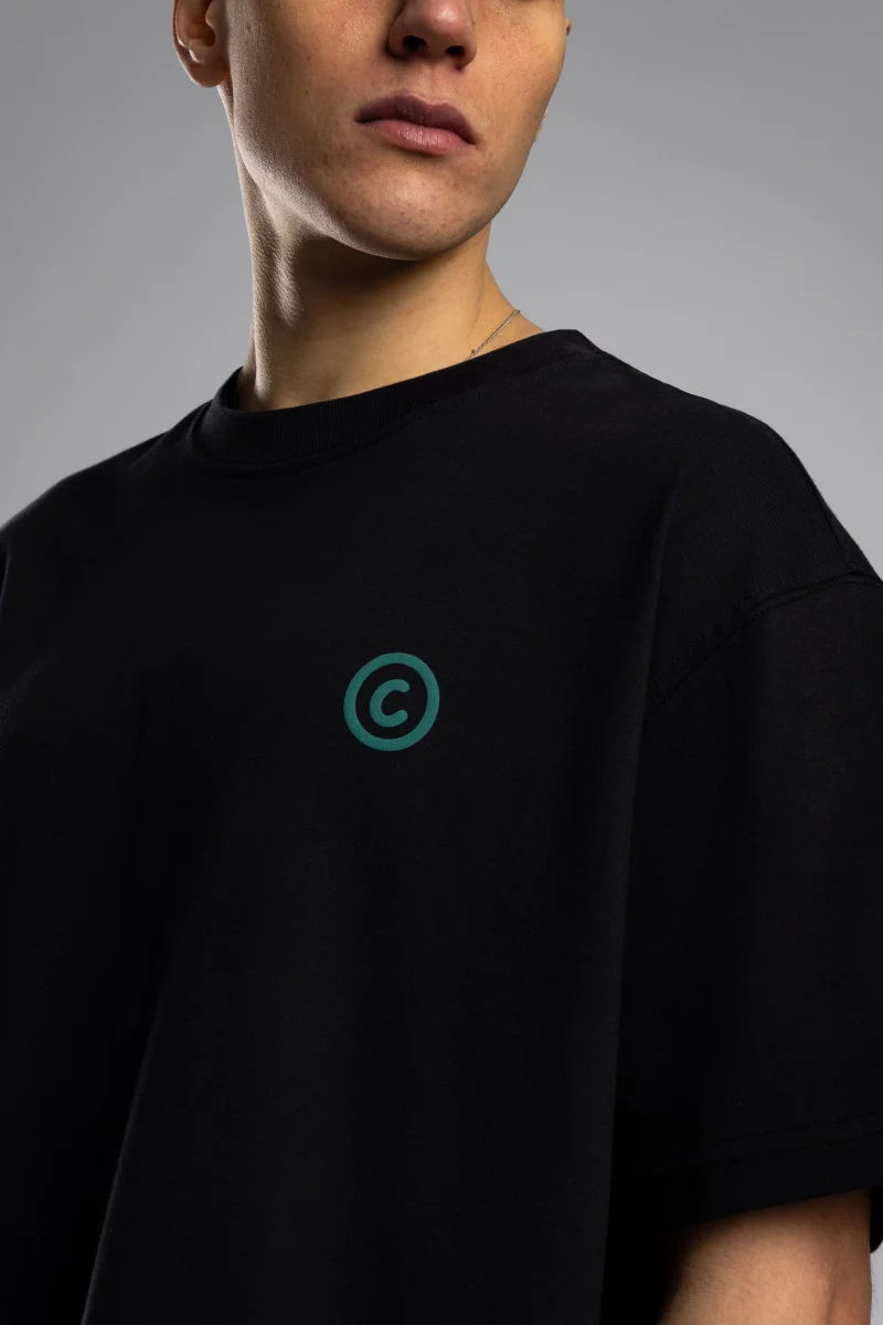 Catch Good Will Embossed Print T-shirt