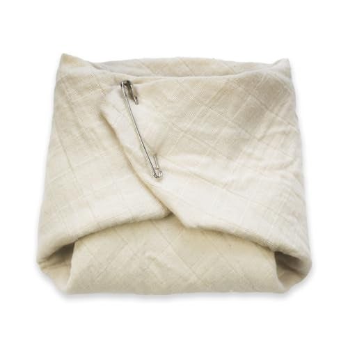 OsoCozy Organic Muslin Flat Cloth Diapers - Made of Ecologically Friendly, Soft, Absorbent, Double Layered 100% Organic Cotton. 6 Pack. OneSize Fits 12-30 Pounds. - Image 3