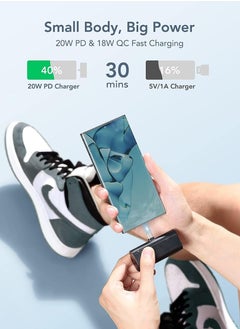 Generic Mini Power Bank USB 4800mAh 20W PD 18W QC USB iphone Battery Pack Quick Charge Portable Charger Compatible with USB iPhones  - Image 2