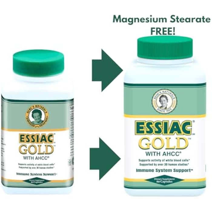 Essiac Gold® with AHCC® – Premium Immune System Booster – 60 Herbal Capsules - Image 2