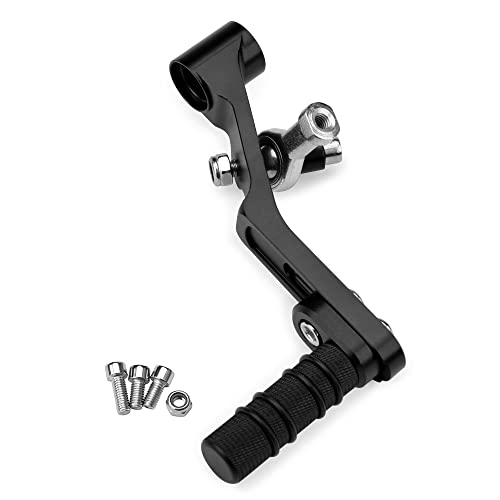 LEDISHUN Motorcycle Shifter Pedal Toe Pegs Left Gear Shift Lever Compatible with Honda CB500 CB750 Hornet CB500X CBR500R CB500F NX500 Black - Image 1