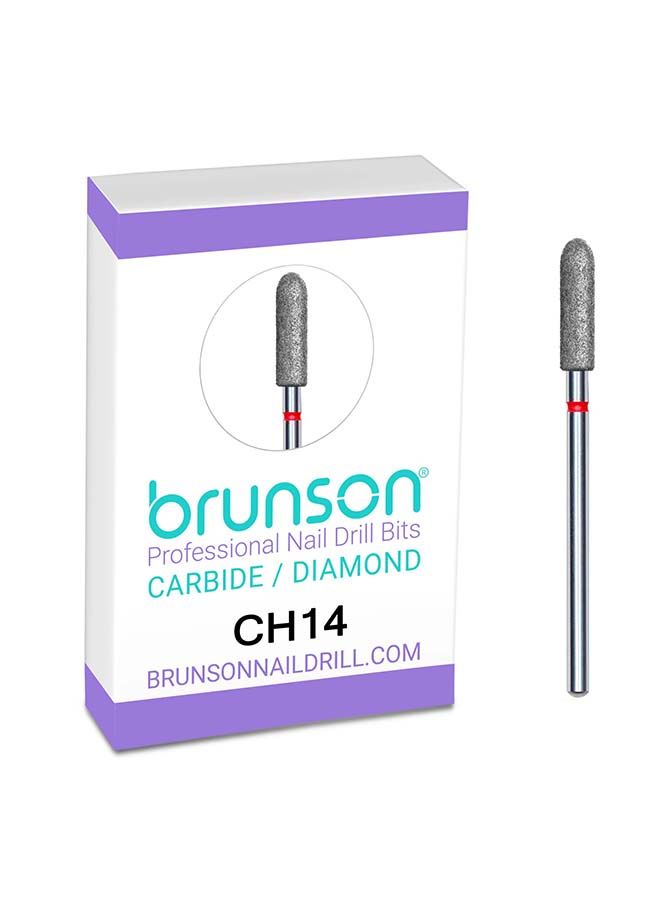 brunson Nail Drill Bits Diamond Cuticle Remover Nail Bits CH14 - Image 1