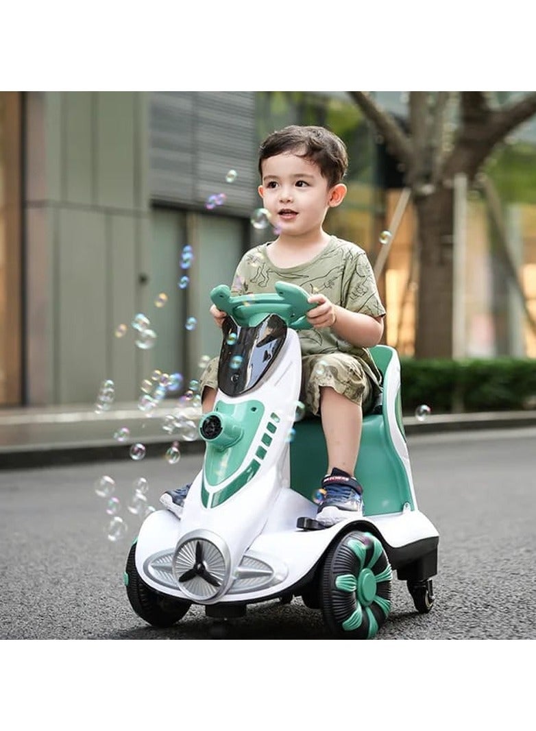 New children's electric bubble machine balance car remote control indoor car can sit on the drift car - Image 3