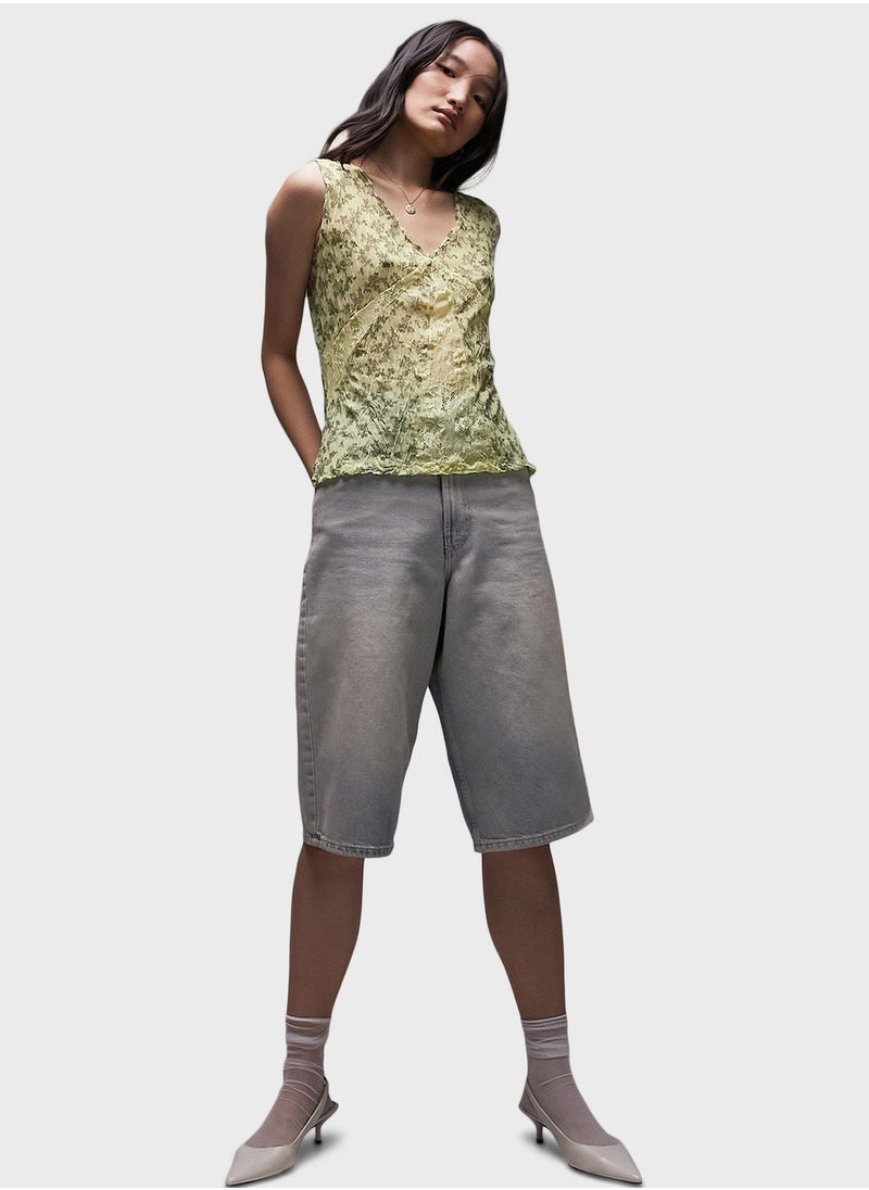 TOPSHOP V-Neck Printed Top  - Image 4