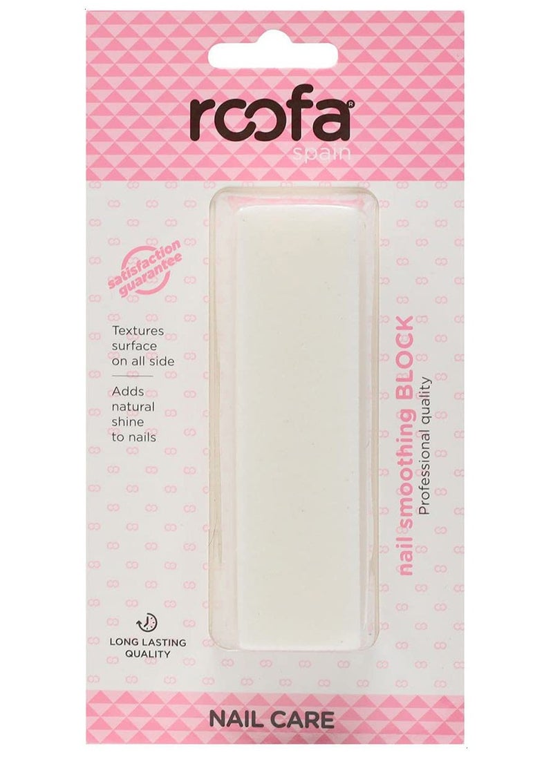 Roofa Spain Roofa Spain Nail Smoothing Block - White -036NC 