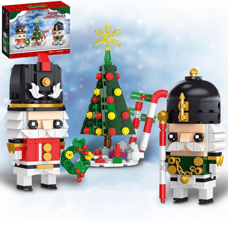 ENJBRICK Christmas Nutcracker Building Sets Compatible with Lego for Adultswith Christmas Tree Wreath CaneChristmas Decoration for HomeXmas Ornament Building Toy Gifts 468 pcs - Image 3