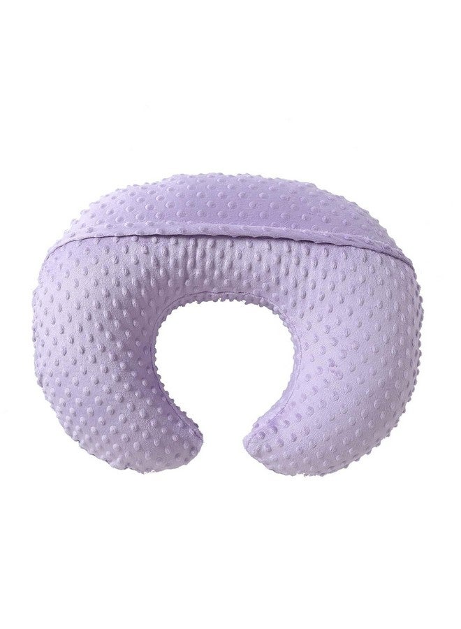QUENESS Nursing Pillow Cover Breastfeeding Pillow Cases Plush Dot Slipcover (Orchid) - Image 5