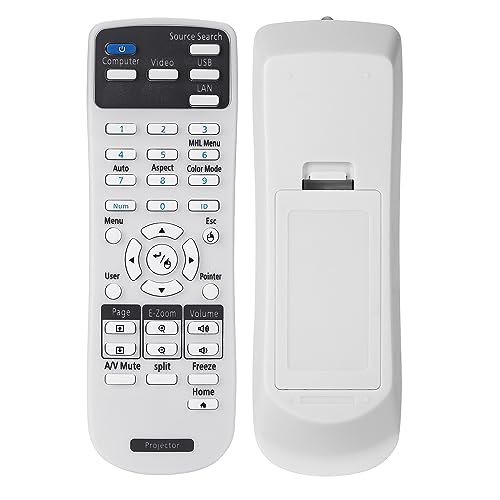 Litance Projector Remote Control 2173589 for Epson BrightLink 675Wi+ 675Wi 680Wi 685Wi+ 685Wi 695Wi+ 695Wi 696Ui 710Ui Home Cinema LS100 PowerLite 670 675W 680 685W 700U Projector Remote Controller - Image 1