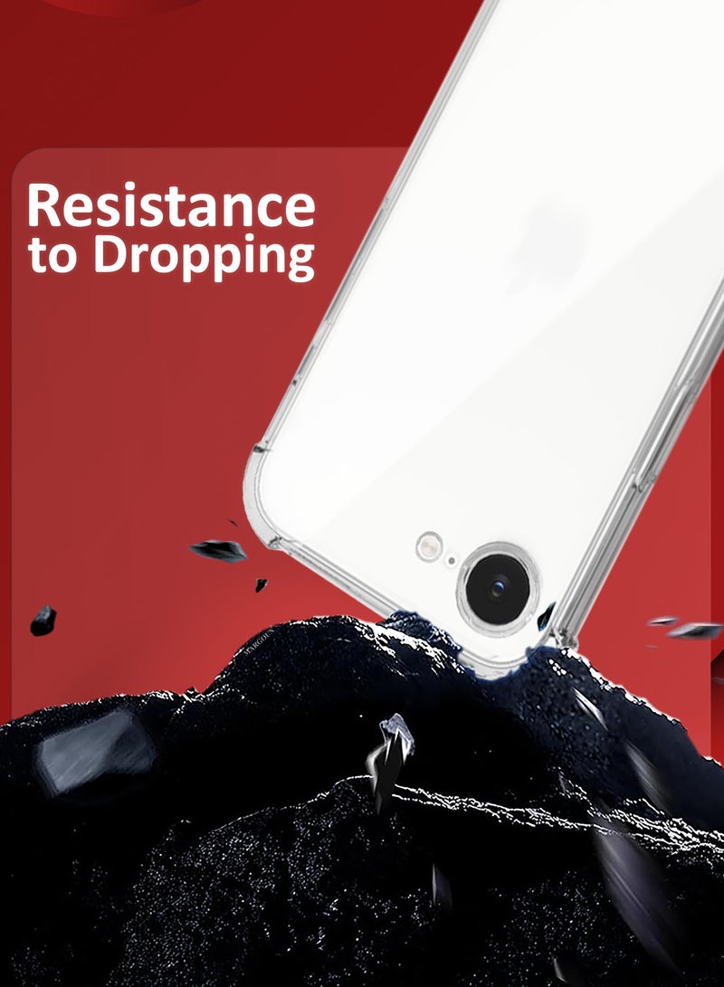 DUSALA iPhone 16E Case TPU Gorilla Case Shockproof Slim Protective Cover - Clear Clear - Image 3