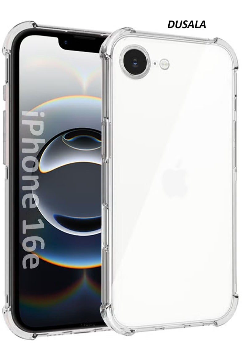 DUSALA iPhone 16E Case TPU Gorilla Case Shockproof Slim Protective Cover - Clear Clear - Image 1