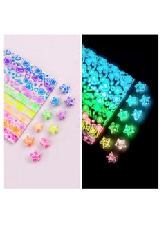 KASTWAVE Luminous Origami Star Paper Strips, Glow in the Dark, DIY ...