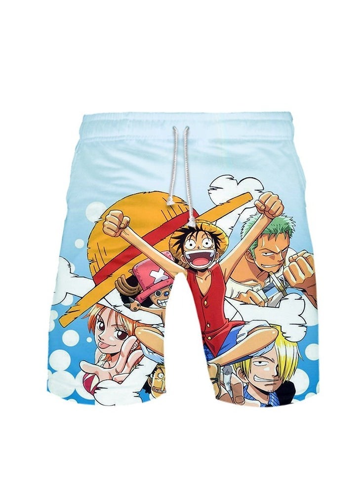 KUYING Summer One Piece Loose Home Five Guarter Shorts  - Image 1