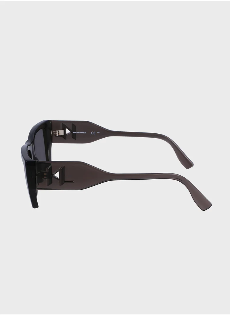 كارل لاغرفيلد Logo Detailed Sunglasses Kl6123S