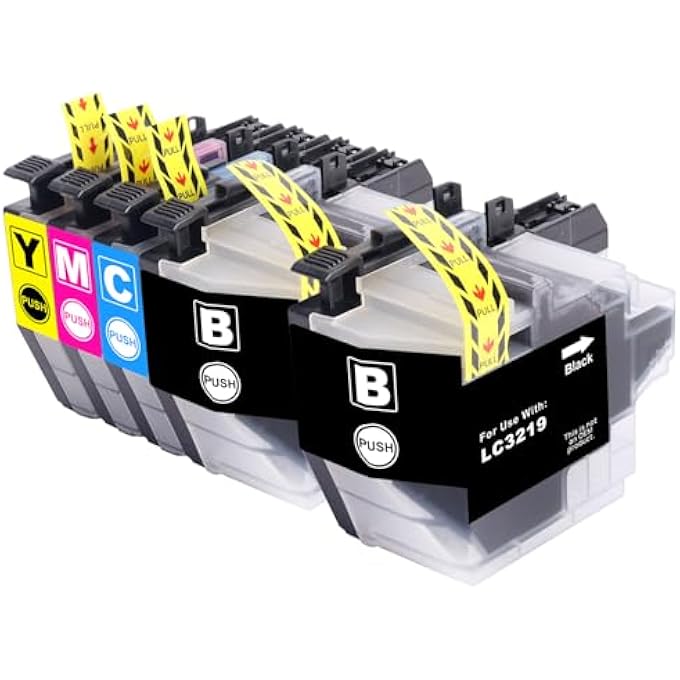 B360 LC3219XL LC3219 PRINTER CARTRIDGES LC3217 LC 3219 XL LC 3219XL COMPATIBLE WITH BROTHER LC3219XL LC 3217 LC-3219XL FOR BROTHER MFC-J5330DW CARTRIDGES MFC-J5730DW MFC-J6930DW MFC-J6935D (PACK OF 5) - Image 2