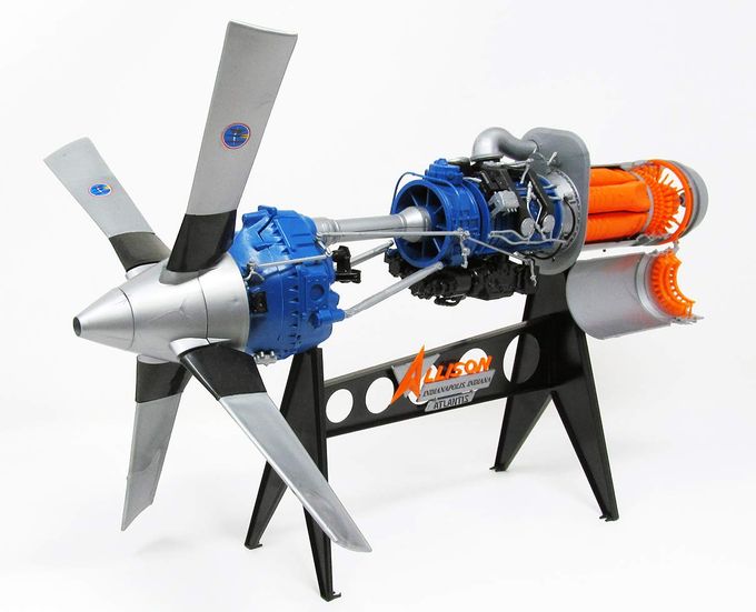 Atlantis TOY & HOBBY Plastic Model Kit-Allision Prop Jet 501-D13 Engine, Multicolor - Image 5