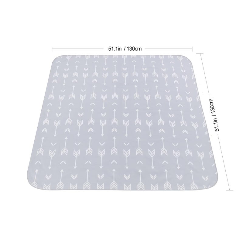 Womumon Baby Splat Mat for Under High Chair and Arts and Crafts, 51" Waterproof Wipeable Floor Protector, Anti-Slip Washable Splash Mat - Image 3