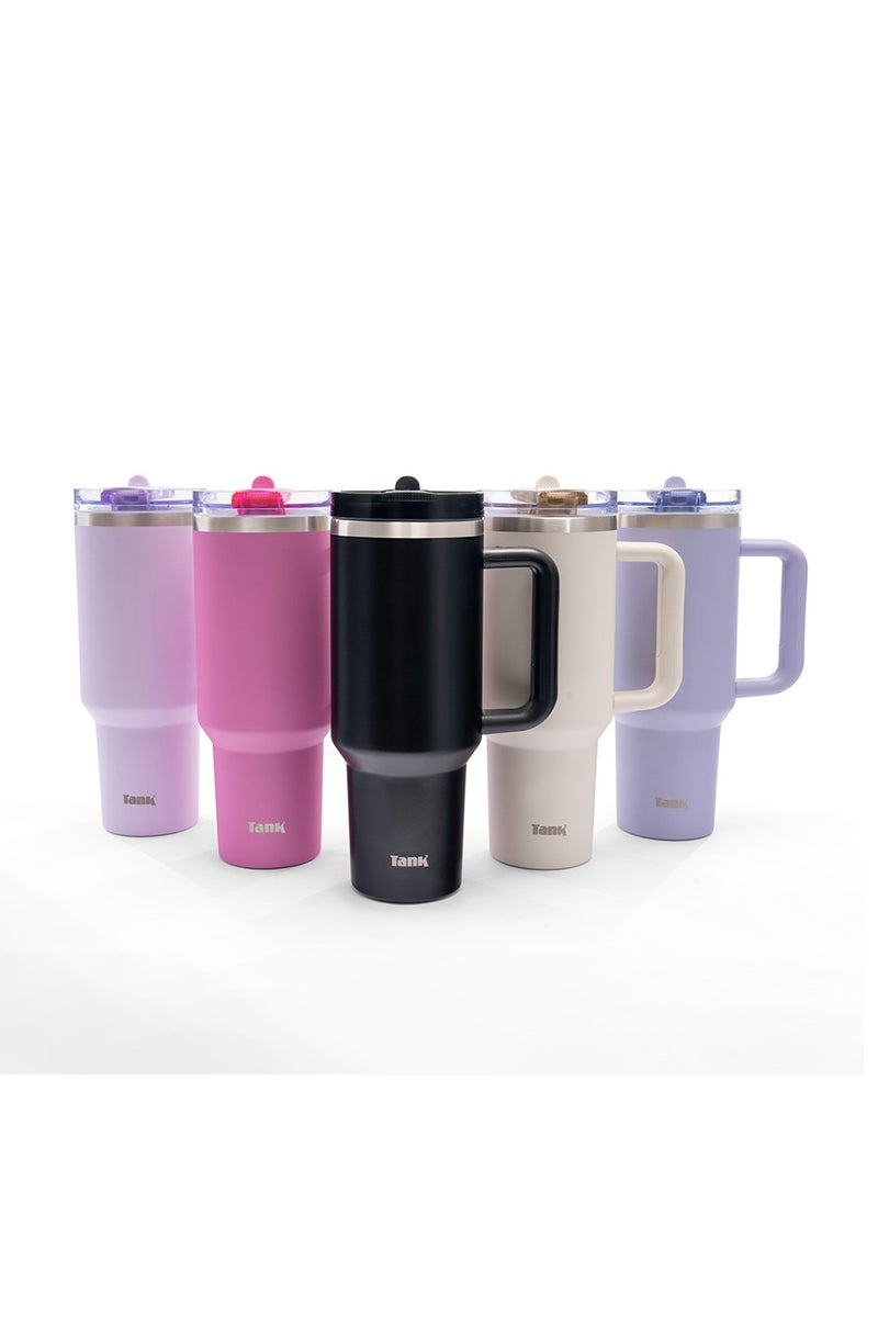 Tank Quencher, 1200ml, Flora, Stainless Steel Bottle, BPA free, insulated, Leakproof - Image 2