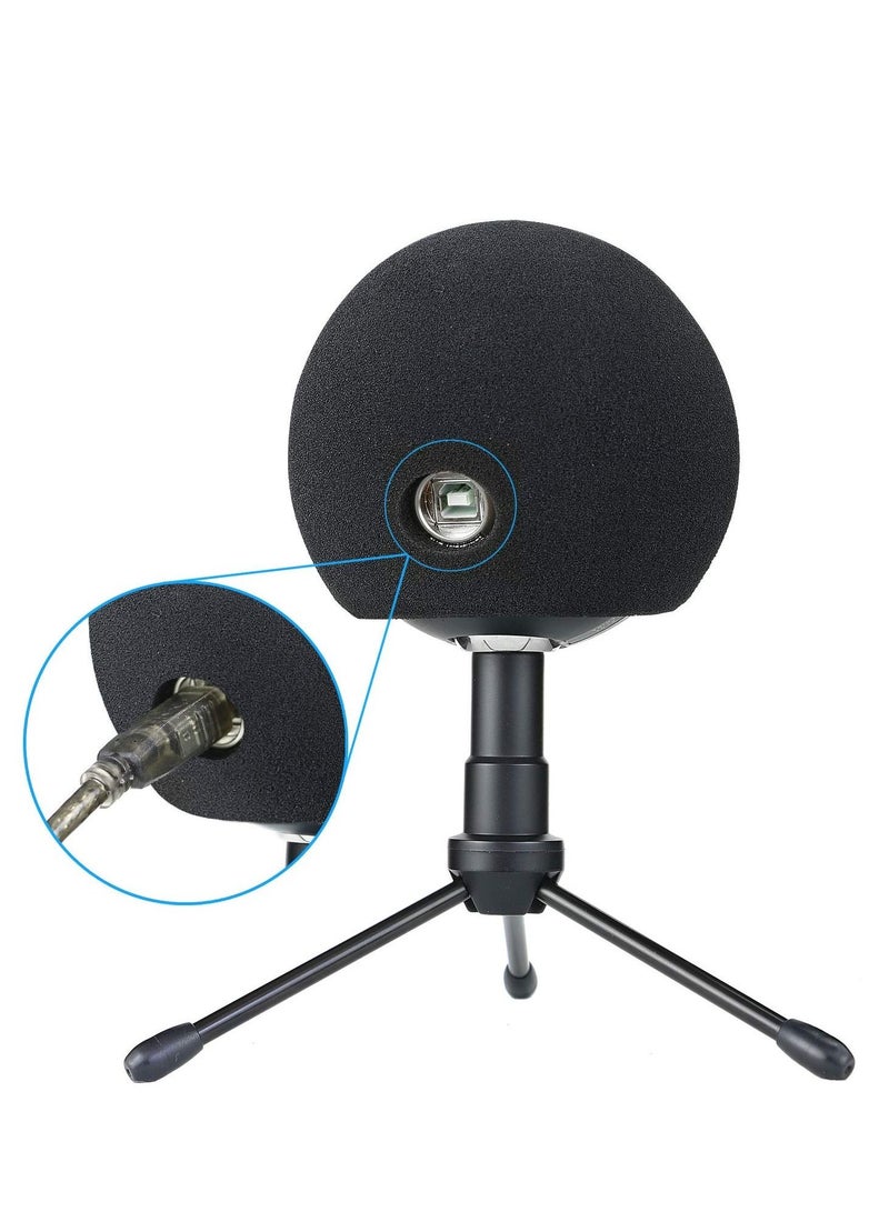 Captaintech Snowball Pop Filter Microphone Windscreen Foam Cover Compatible with Blue Snowball iCE Mic Improve Audio Quality - Image 5