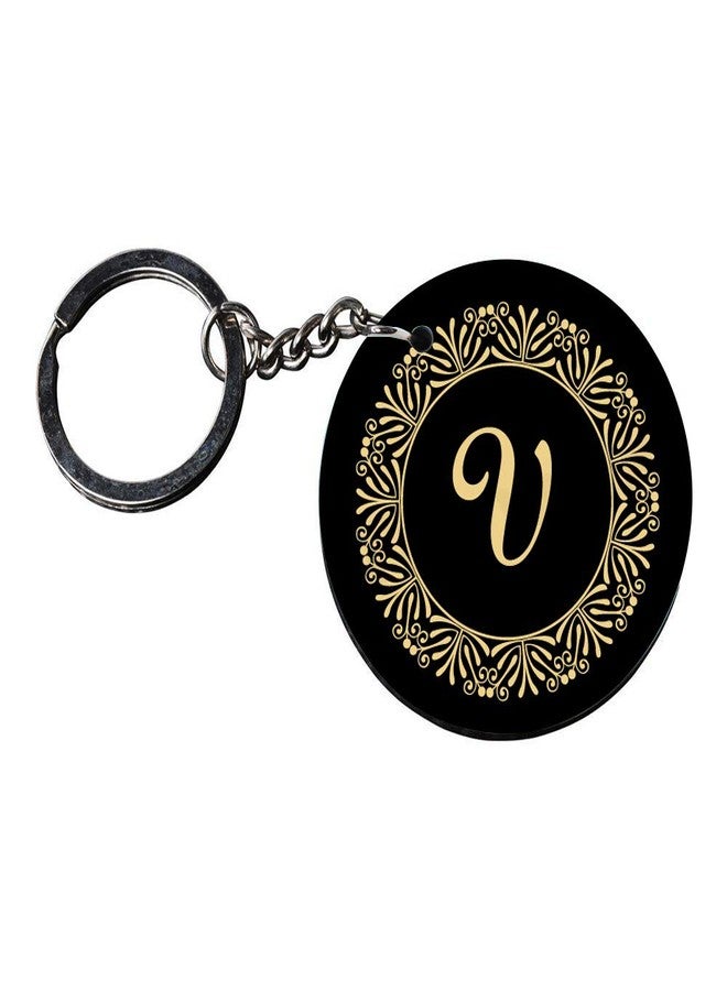 Tinywalk Set of 2 | Circle Shape Printed Wooden Keychains V | Circle Shape keyrings | Circle Shape Keychains| Printed keyrings - Image 3