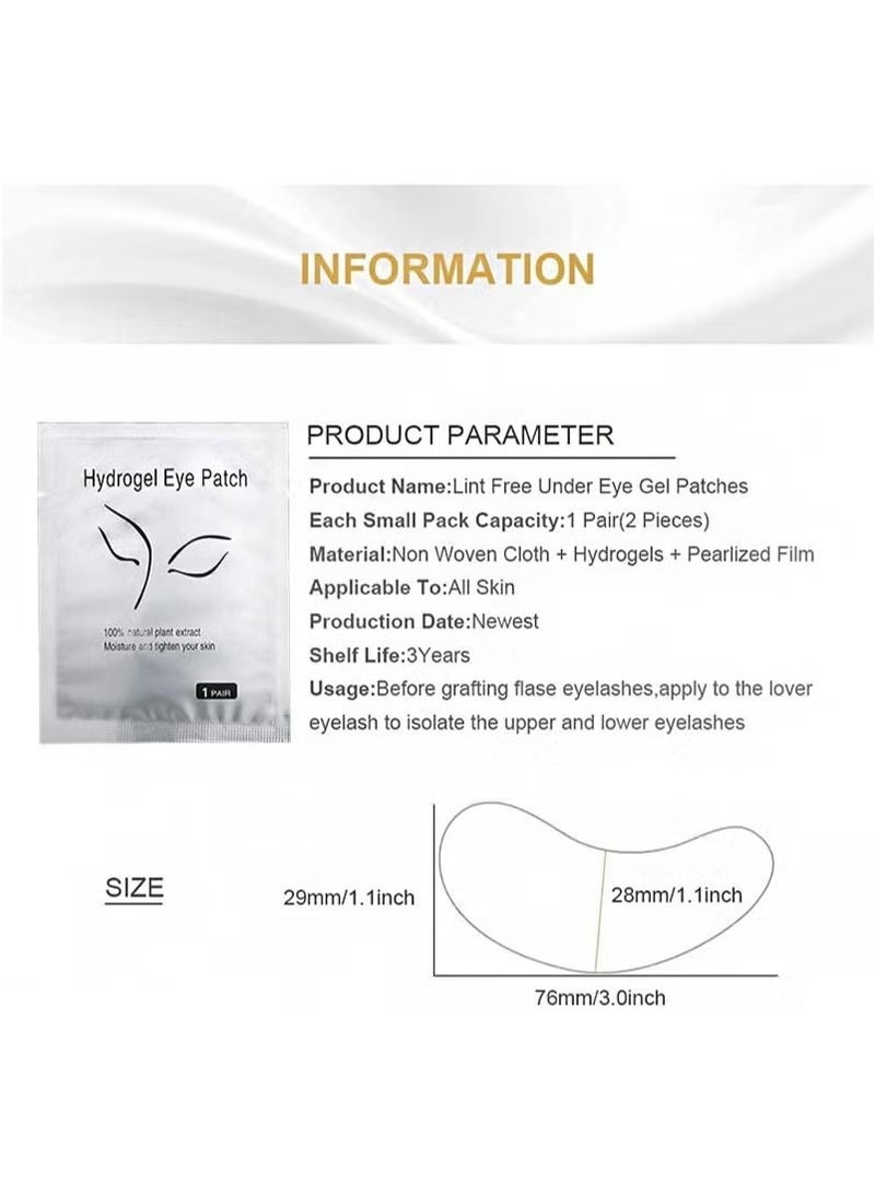 وسادات إطالة الرموش تحت العين من الجل لا تتساقط لتقوم بها بنفسك لتطويل الرموش الصناعية لصقات هلام العين (50 عبوة) - Image 3