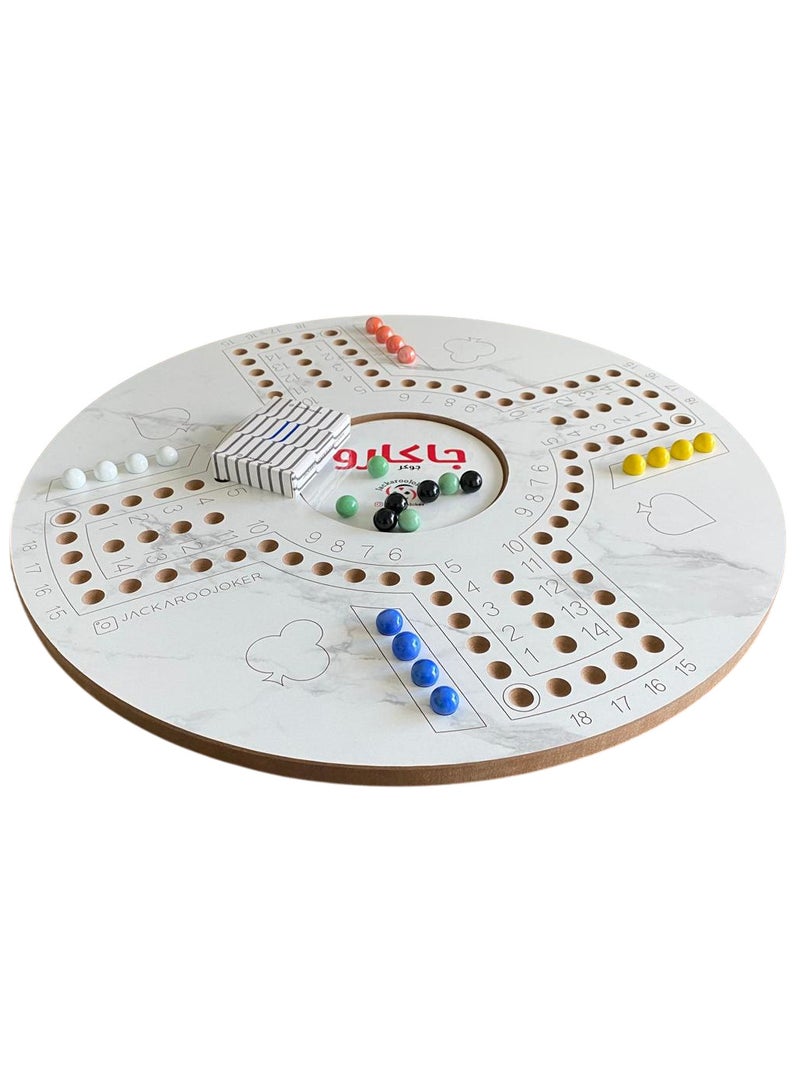 جاكارو جوكر وجوه مزدوجة 4-6 لاعبين مع حقيبة وبطاقات - كبير 54 سم - Image 4