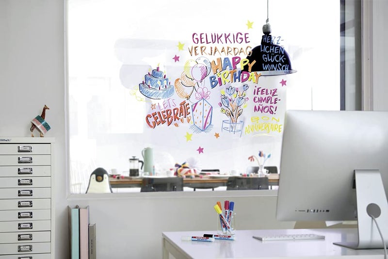 edding White 95 Glass Marker, 1pc - Dry Erase Markers for Various Uses and Glass Surfaces Like Windshields, Windows, Glassboards, Mirrors, Menu Board and White Board - Made in Germany - Image 5