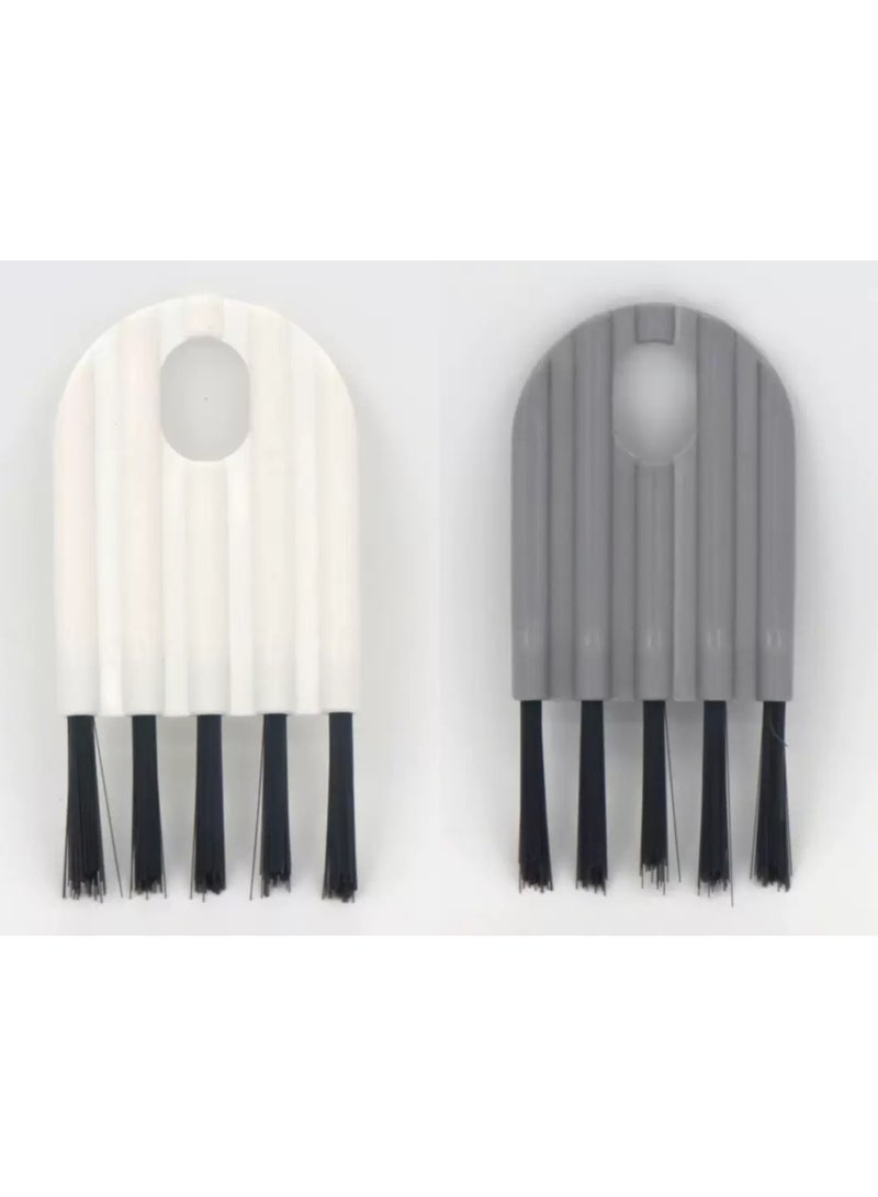 2pcs, Cup Lid Brush, Keyboard Brush, Water Bottle Cleaning Brush, Crevice Dust Removal Brush, Portable Multifunctional Kitchen Cleaning Brush, Groove Brush, Cleaning Supplies, Cleaning Tool  - Image 1