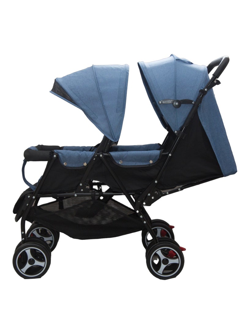 FUN MOMENT Double Folding Two-Seater Baby Stroller - Image 2