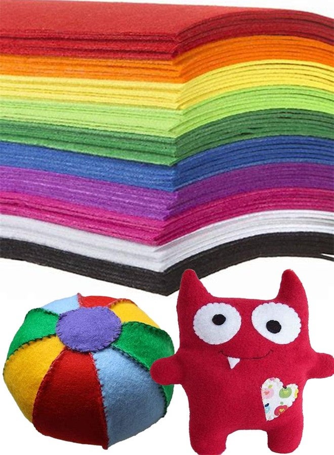 CANVASS Pack of 10 Bright A4 Size Multicolored Stiff Felt Sheet 21x31 cm 8x12 Inches (A4 Size)